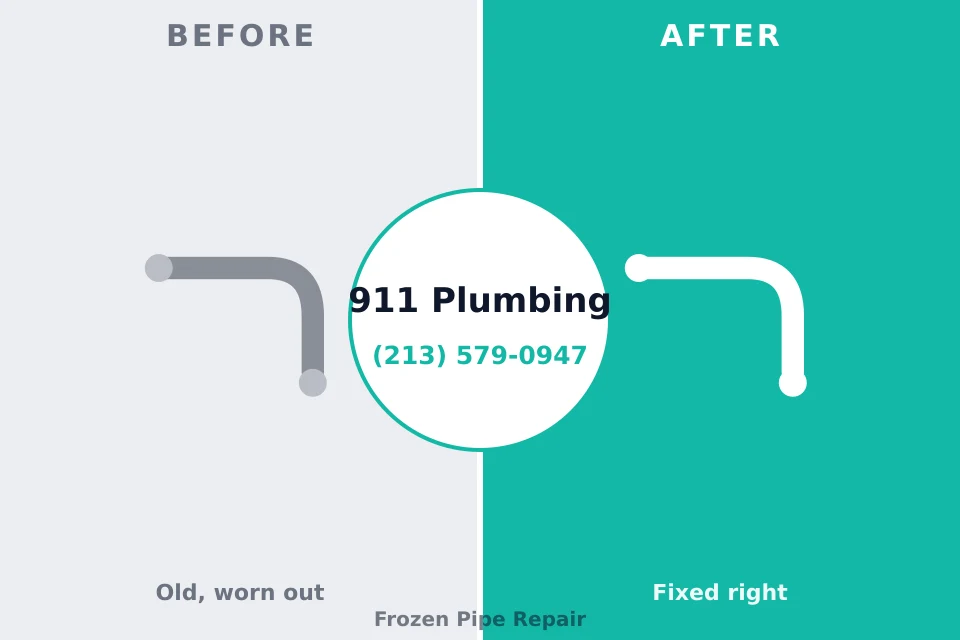 Before and after: plumbing company Granbury, TX